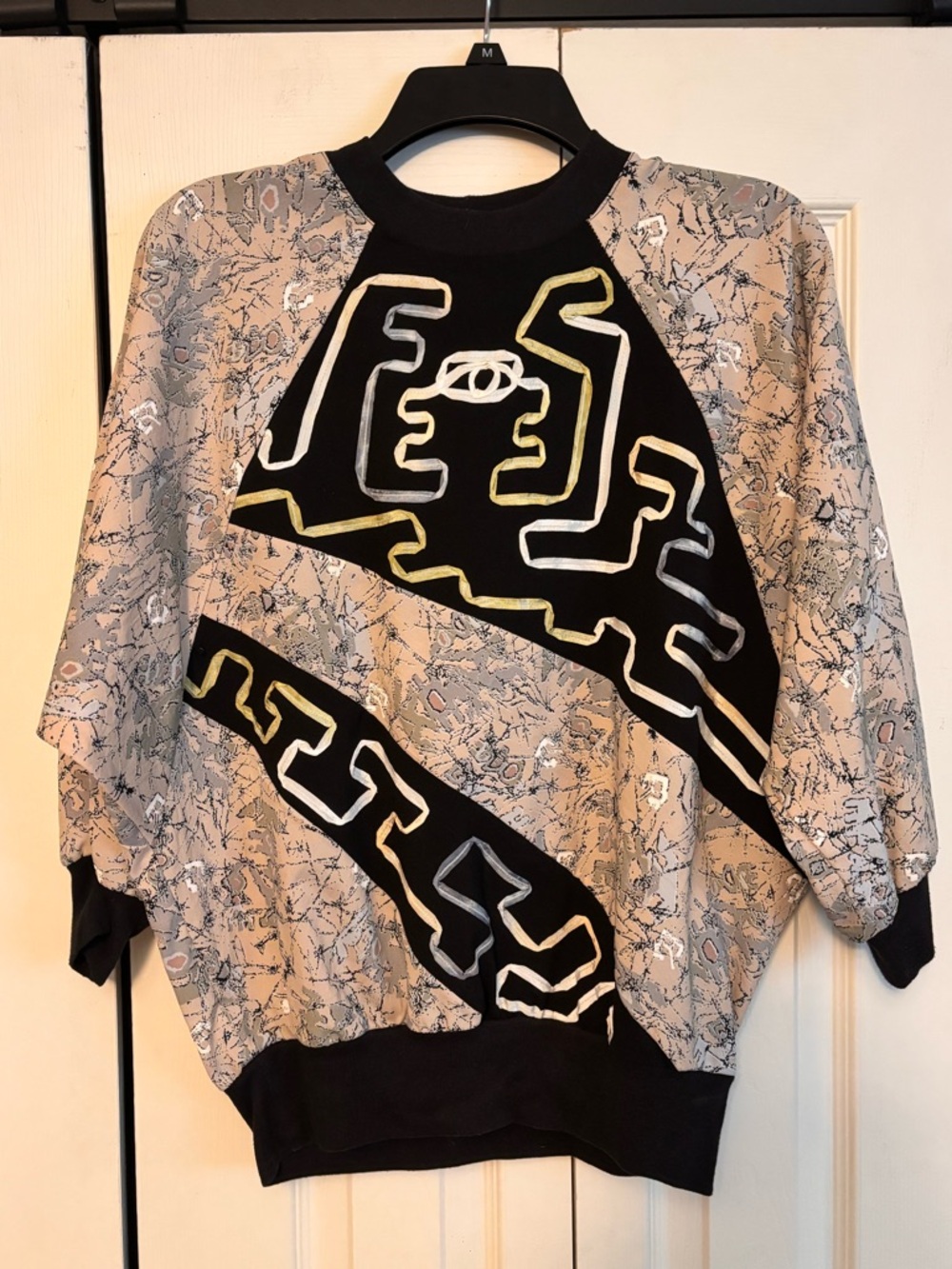 Stylish Abstract-Pattern Top